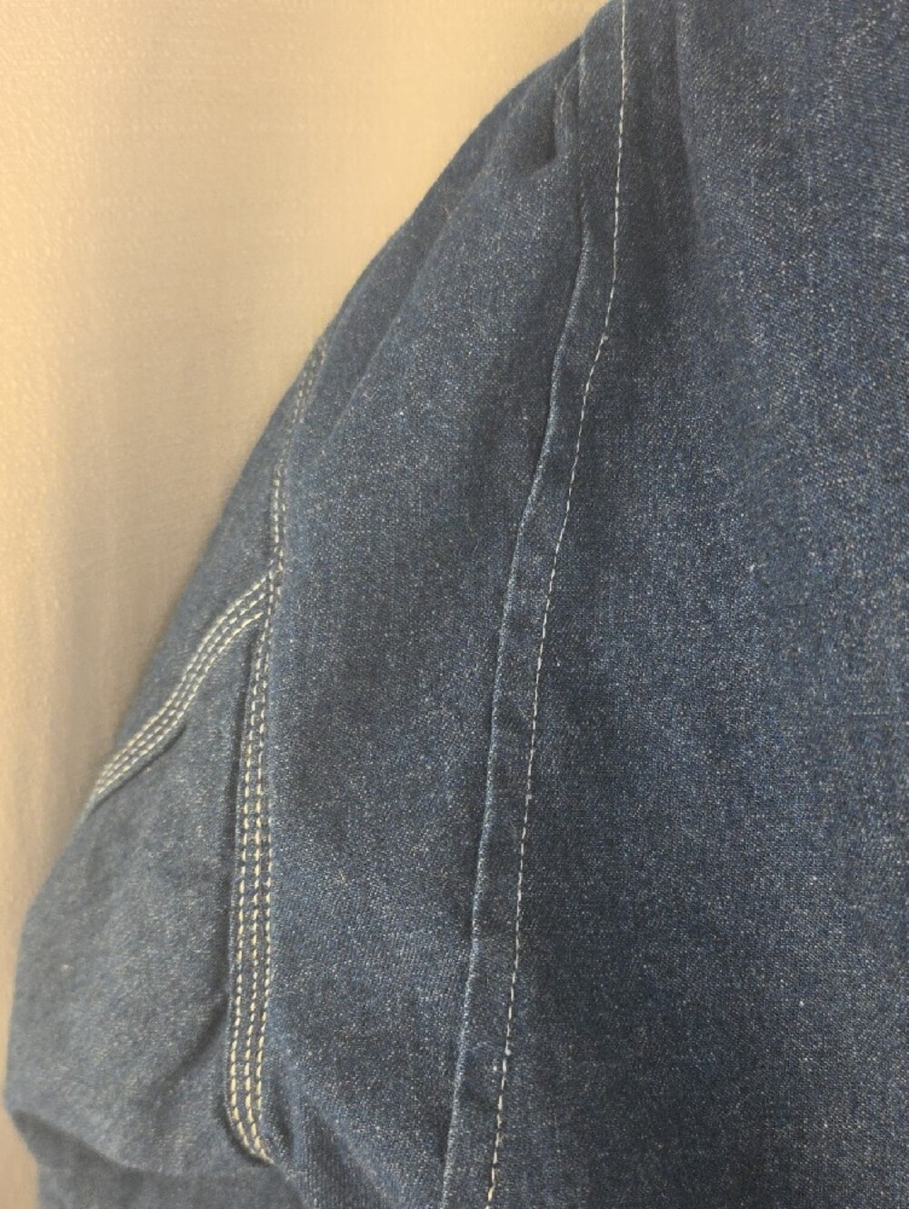 Vintage Carhartt Blue Denim 100% Cotton Detroit Jacket with Red Lining Size 40T - Picture 11 of 16